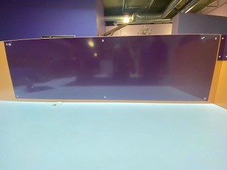 Plate, purple/grey, wall-mounted