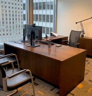 Bureau en forme de L