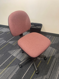 Red Armless Task Chair