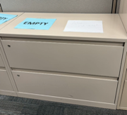 2 Drawer Metal Cabinet 36*18*28