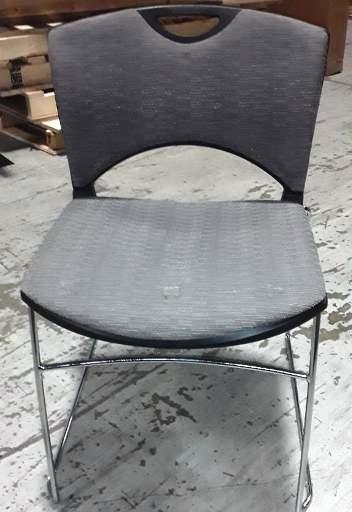 Grey Guest Stacking Chair