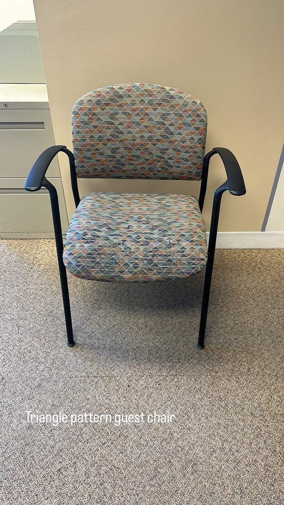 Triangle Pattern Guest Chair