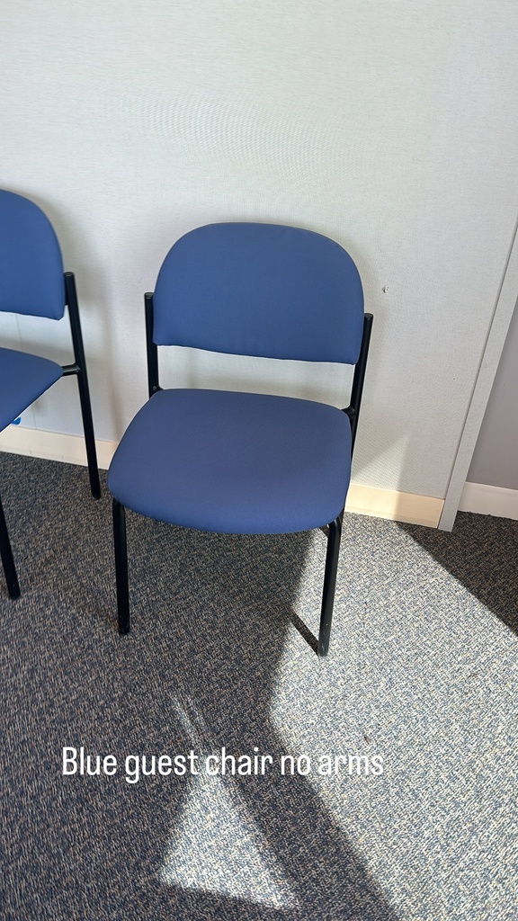 Blue Guest Chair, no arms