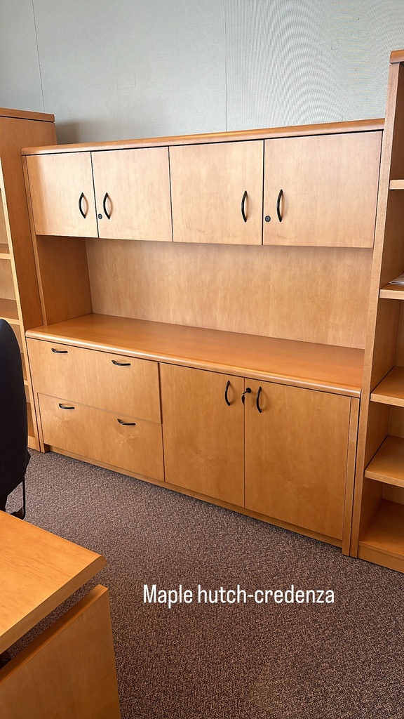 Maple Hutch/Credenza