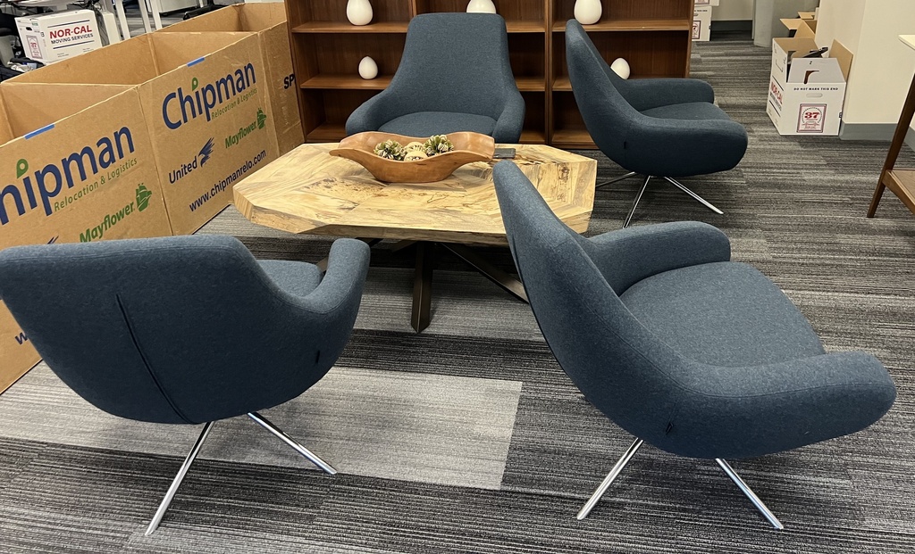 Steelcase Blue Lounge Chair