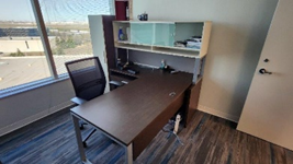 L-Shaped Office Suite with Coat Closet