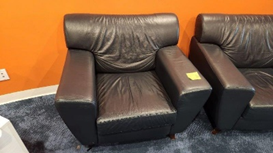 Black Leather Lounge Chair