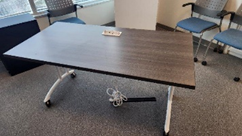 Mobile Table with Flip-Up Power Insert