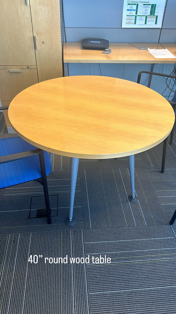 Round table, 40" diameter