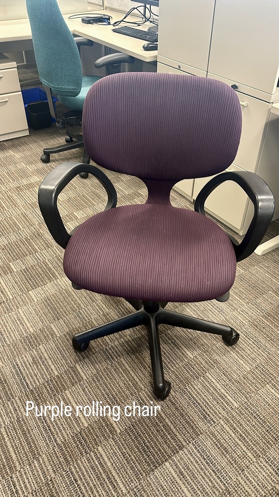 Purple task chair