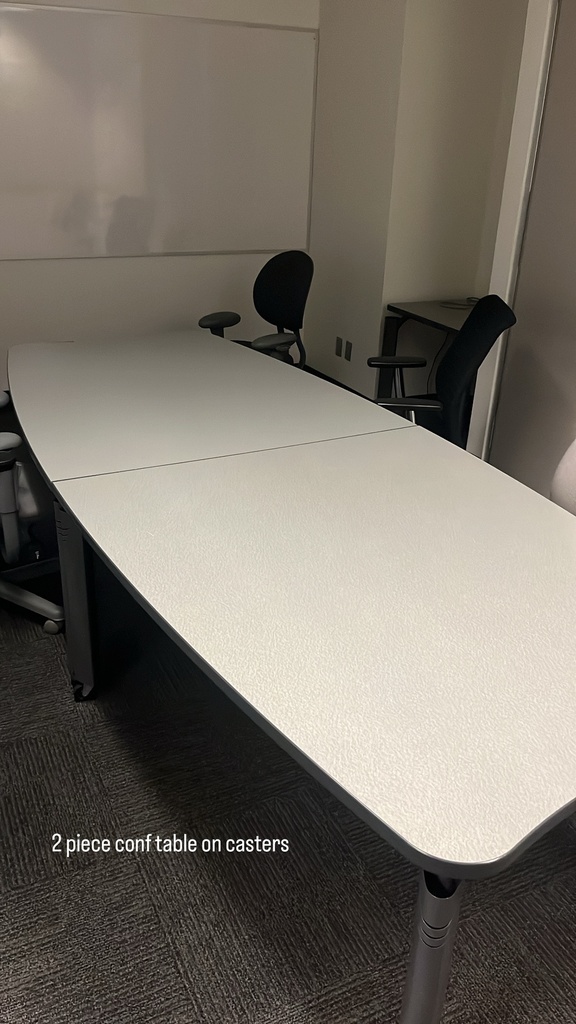 2-Piece Conference Table on Casters