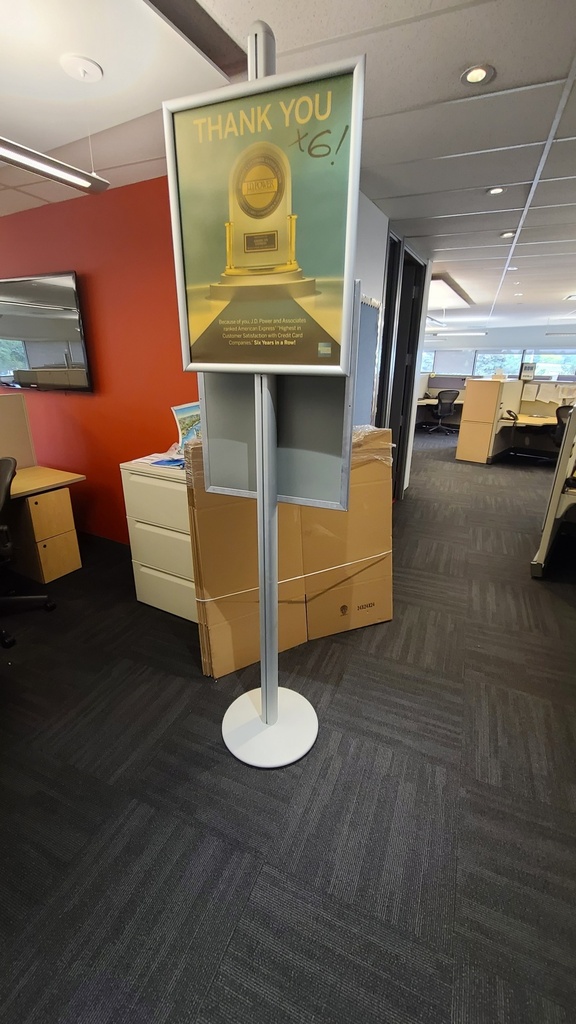 Pillar Merchandising Sign