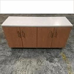 Dante Dresser,4 Door,Legs,Lam Top 1" Thick Half Bullnose