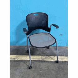 WC420PMSBKU5BK6V02 - Caper Stacking Chair, Flexnet Seat