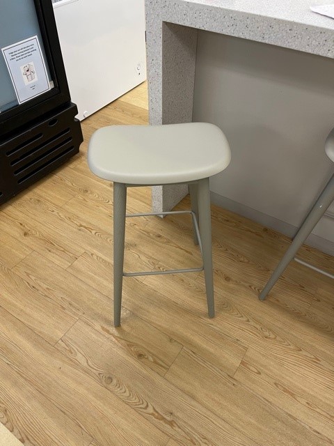 Grey Wood Stool