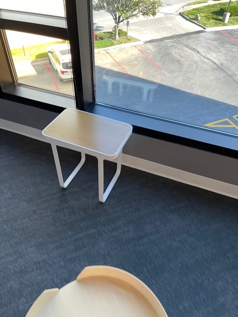 White Wood Side Table