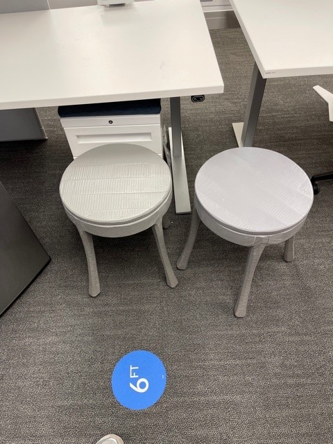 Small Grey Side Table