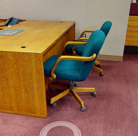 Blue Low Back Task Chair