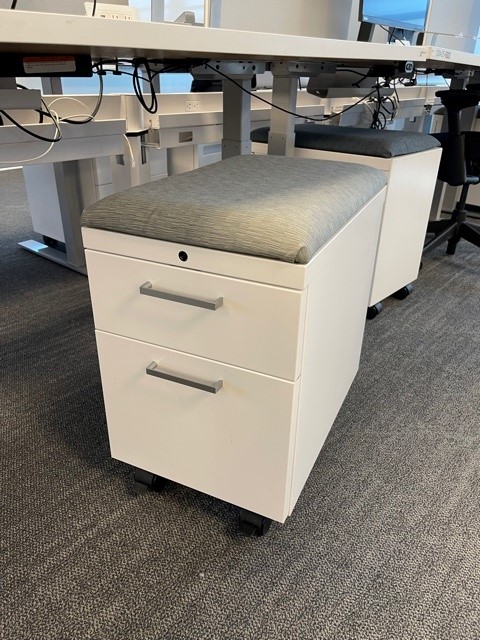 White Storage Pedestal (assorted colours)