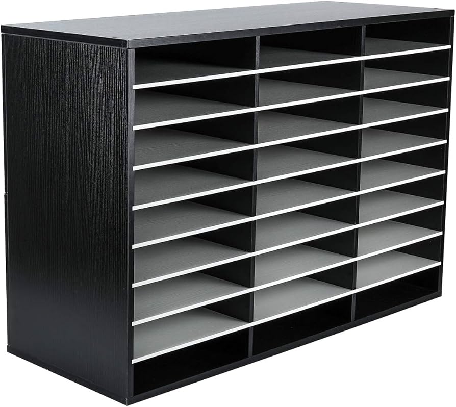 Mail Room Concole/Sorter File, 16 Pocket, 11.50"W Pocket Size (48Wx12.75Dx16.375H) (photo representation)