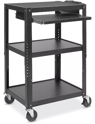 Uline Rolling AV Cart (24.75Wx19.50Dx33-41H) (photo representation)