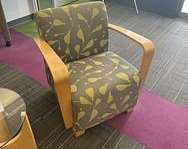Patterned Lounge Chair
