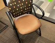 Patterned Brown Chair