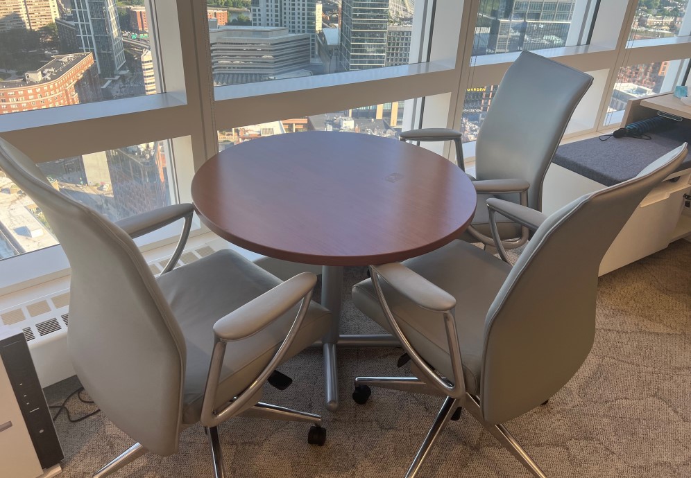 Grey Leather Chairs