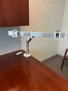 MONITOR ARMS THROUGH MOUNT