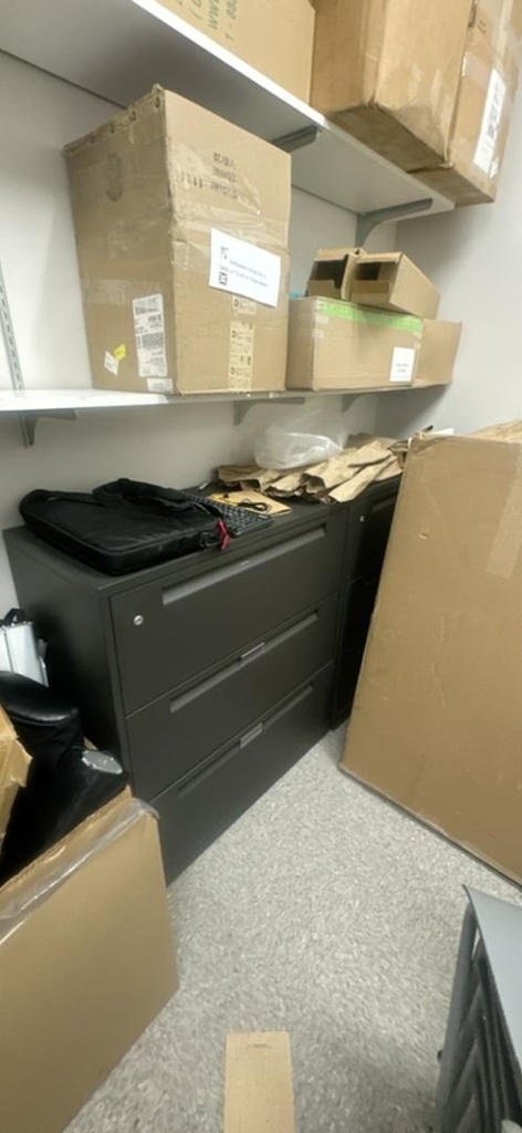Filing Cabinet - grey 3 drawer
