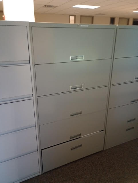 Grey 5 drawer file