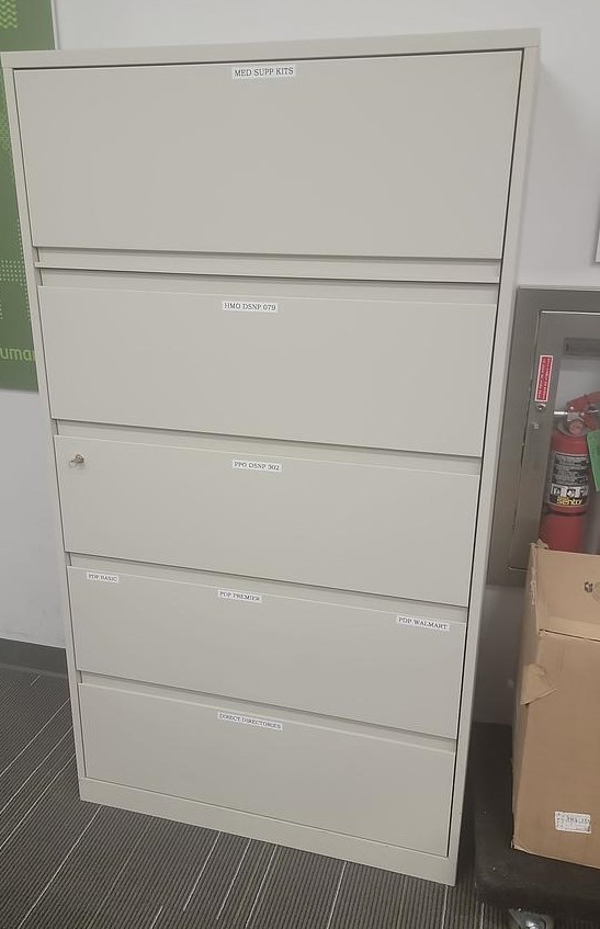 5-Drawer Lateral File Cabinet