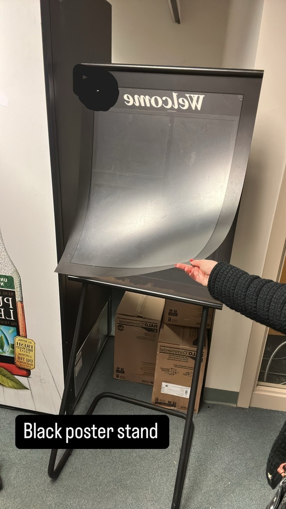 Black Poster Stand