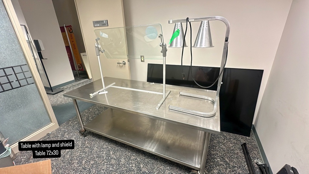 Table w/ Lamp &amp; Shield 