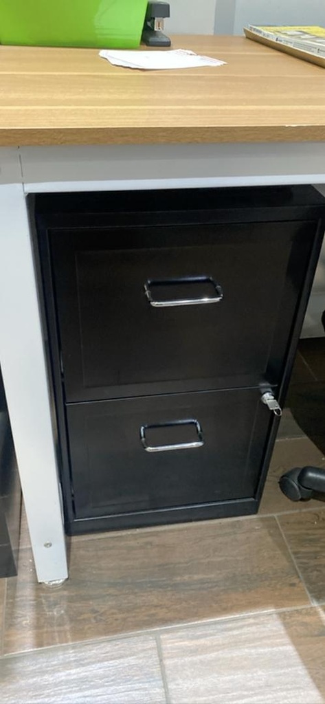 2 drawer file cabinet - 14.5”x18.5”x24.5