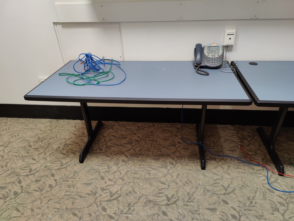 Blue Table Black Trim, 30x72 or 30x60