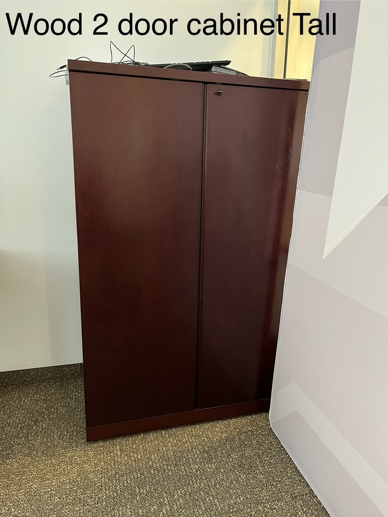 Wood 2 door Cabinet Tall