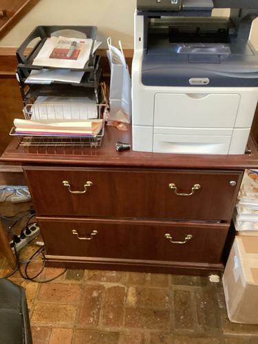 *2-Drawer Wood File Cabinet
