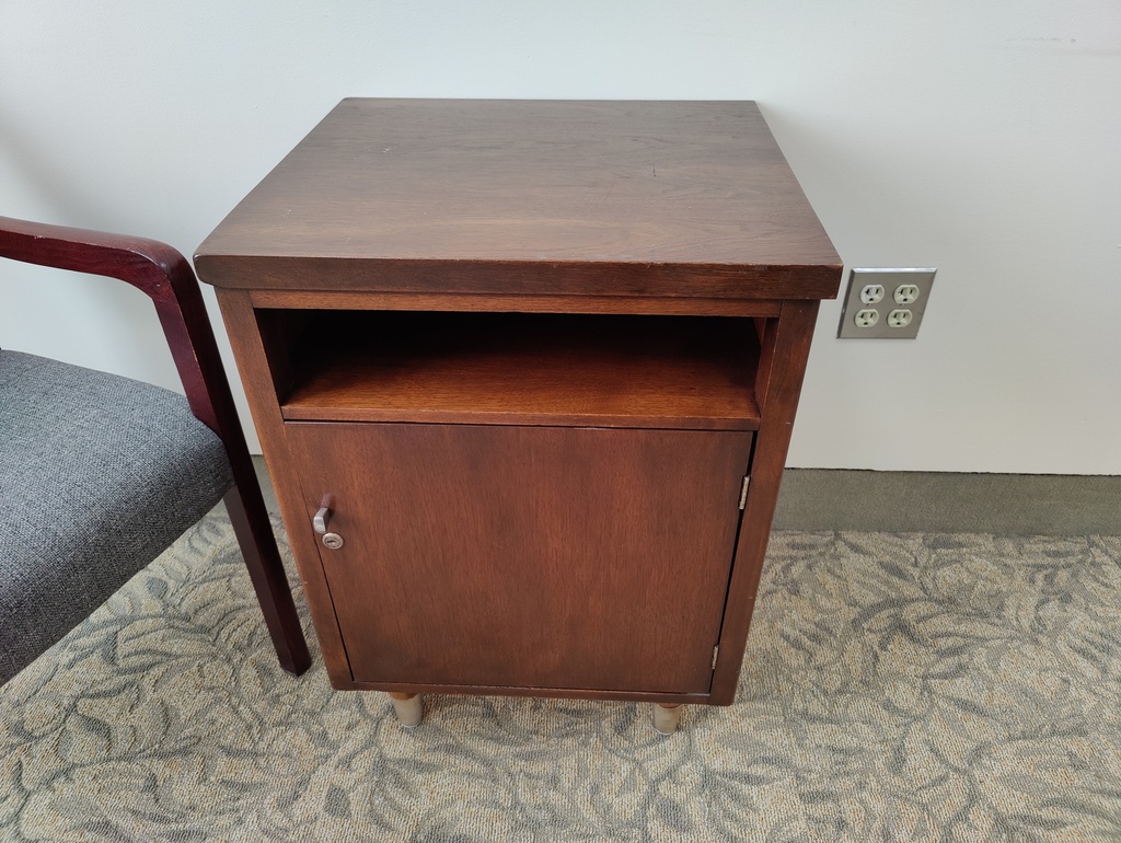 Wood Side Table (with door) 20x18x29