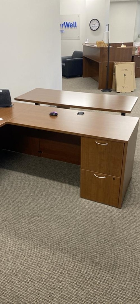 48”24”28.5” Return w/ 2 drawer storage - R