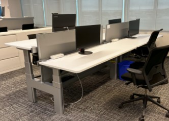 4-Person Height Adjustable Bench Station