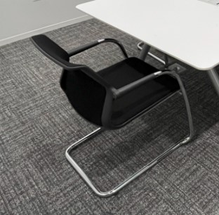 Black Sled Base Chair