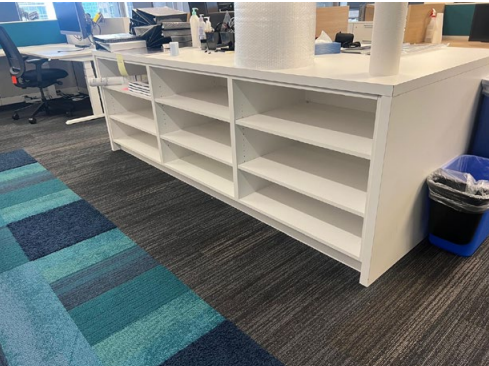 Unit w/ (6) Bookcases w/ Common Top