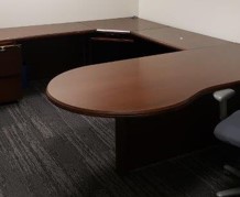 U-Shaped Mohogany Suites