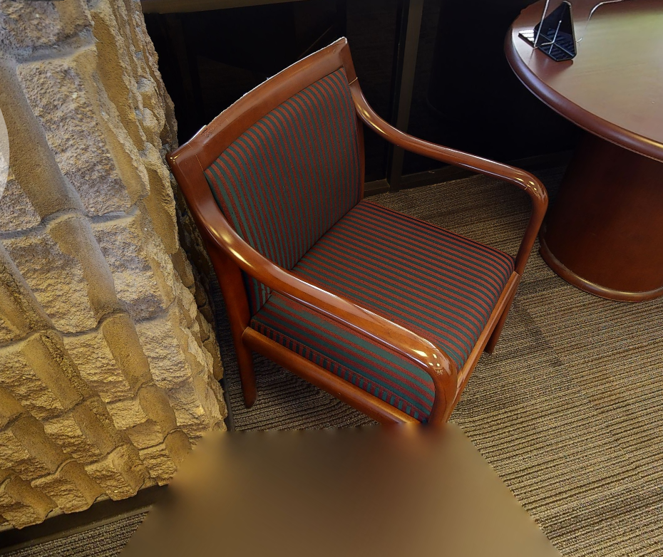 Striped Guest Chair