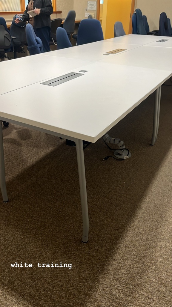 White Training Table