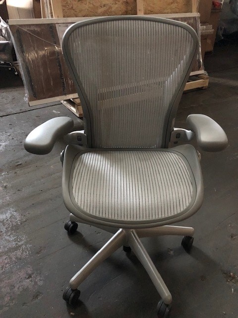 Grey Aeron Task Chairs  (may have slight damage - rips, stains, etc.)