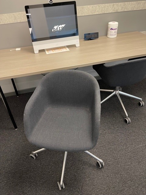 Dark Grey Swivel Chair