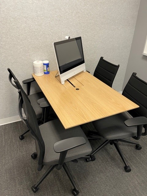 Wall Supported Maple Table 6x3' 