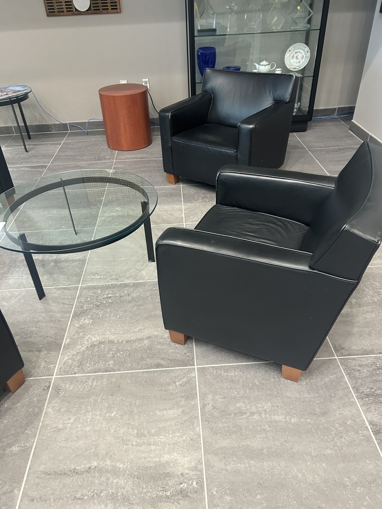 Black Leather Lounge Chairs